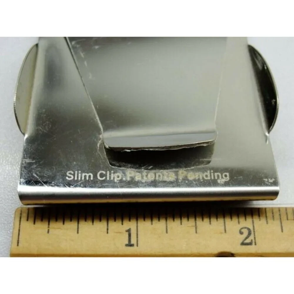 Slim Clip Money Clip Stainless Steel Wallet Credit Card Silver